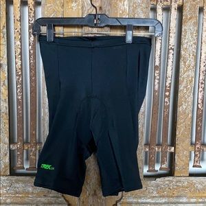 TREK USA BLACK BIKE SHORTS PADDED WOMEN MEDIUM
